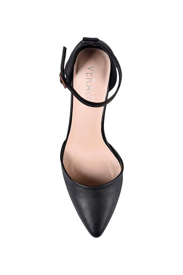 Enzo Heels Black Smooth Harper Co Boutique