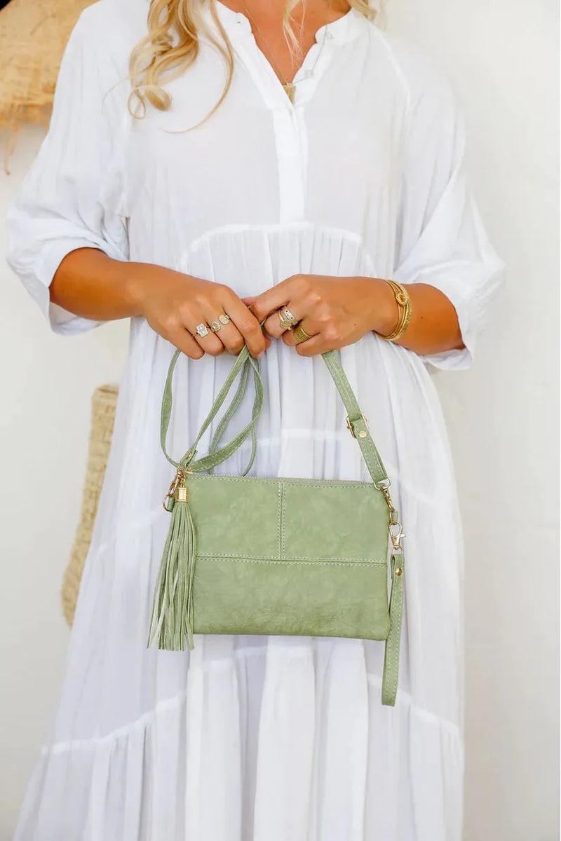 Sadie Crossbody Bag Pistachio