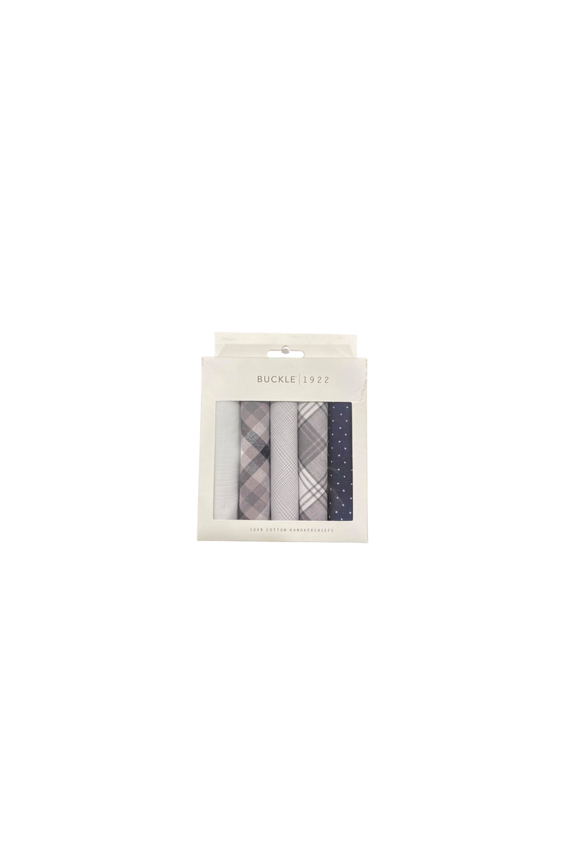4 Hanky Box Set Grey