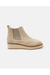 Jade Leather Boot Stone Suede