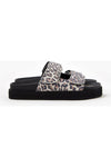 Mel Leather Slide Leopard