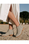 Delilah Leather Boot Sage Suede