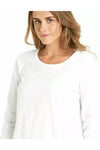 Megan Long Sleeve White