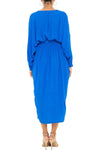 Noa Long Slv Dress Cobalt