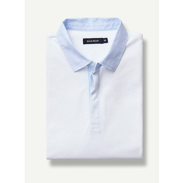 Smart Shirt Collar Polo White