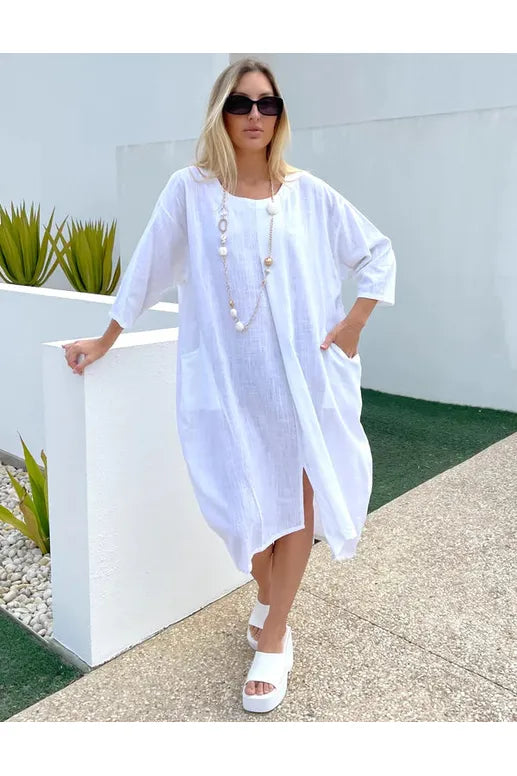 Faith Dress White