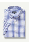 Easy Care Oxford Check S/S Shirt White