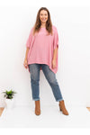 Sim Drape Top Rose