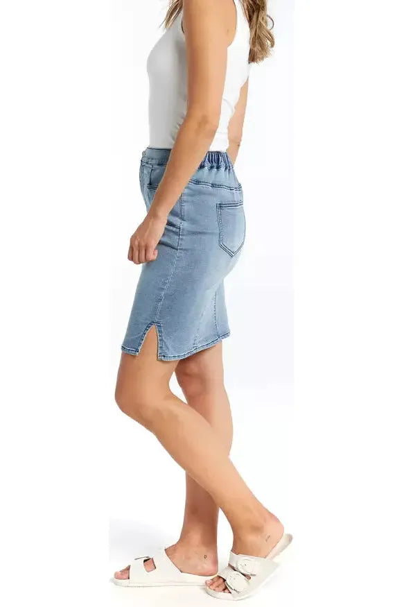 Avici Denim Skirt Light Sky