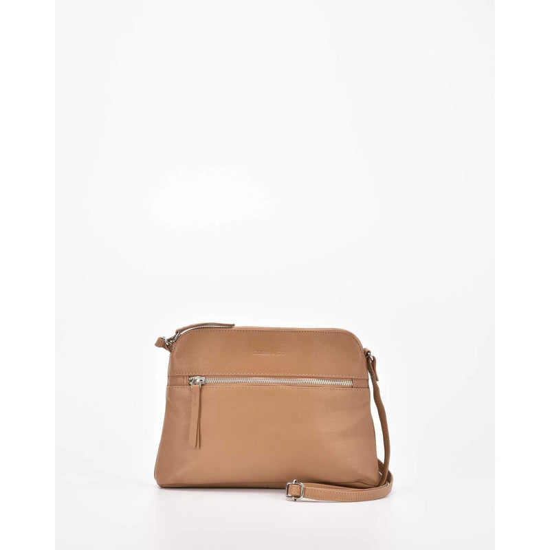 Beaumont Leather Crossbody Bag Camel