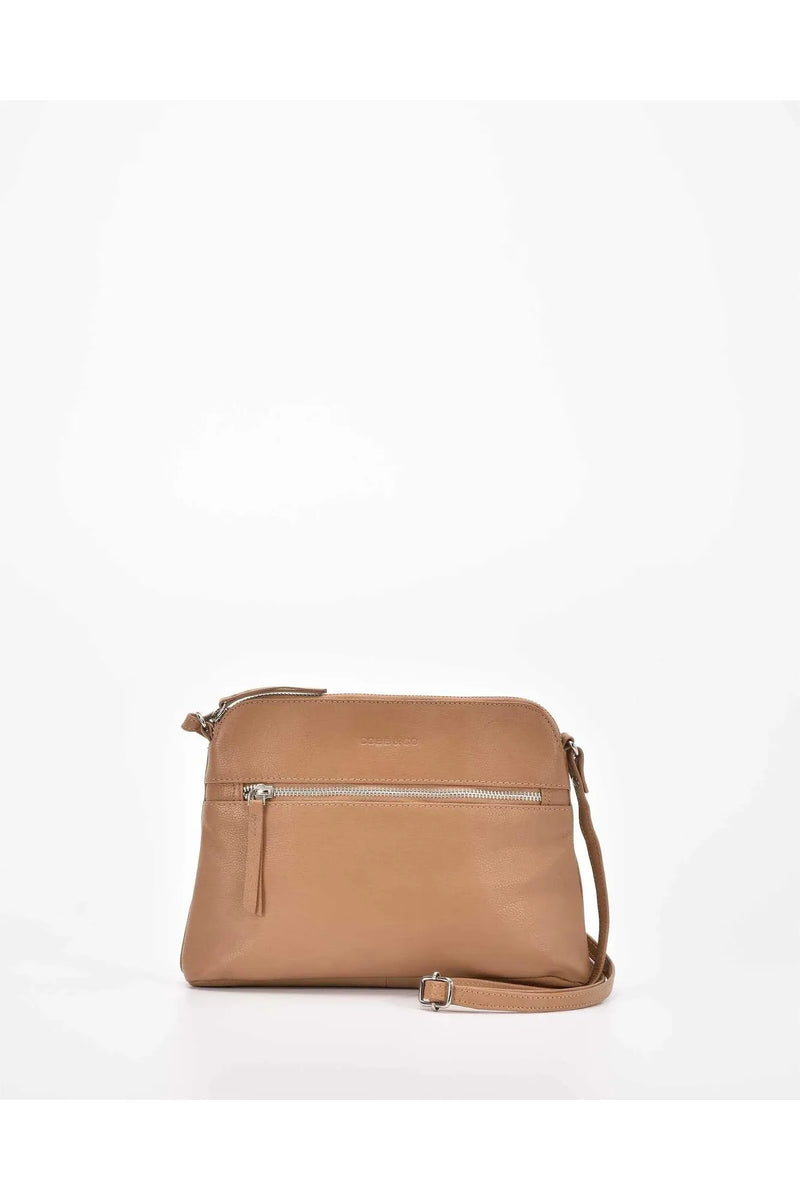 Beaumont Leather Crossbody Bag Camel