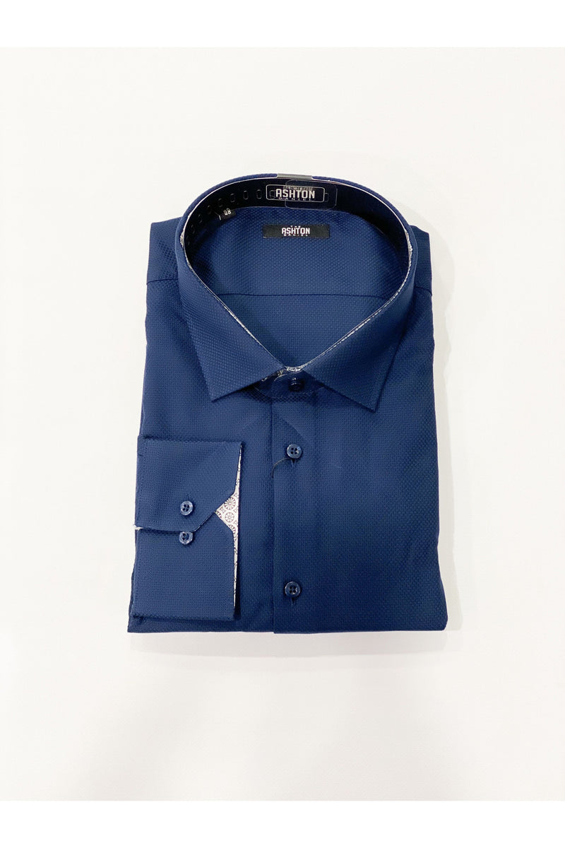A&D Long Sleeve Dress Shirt Navy
