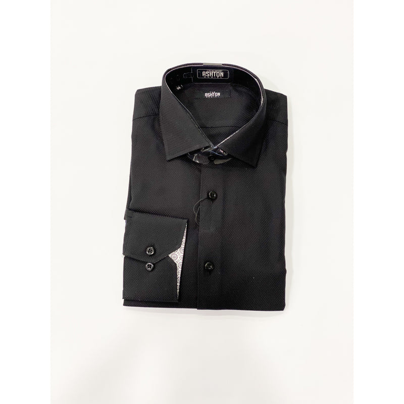 A&D Long Sleeve Dress Shirt Black
