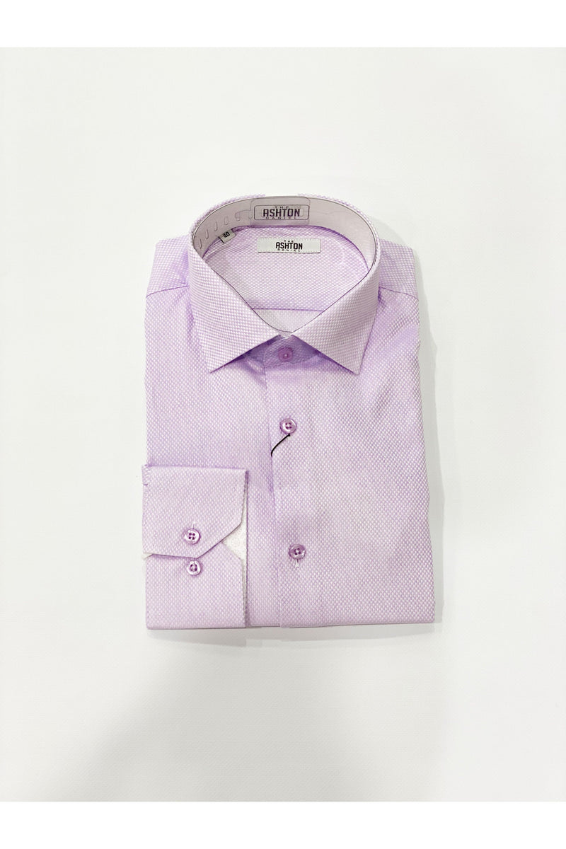 A&D Long Sleeve Dress Shirt Purple