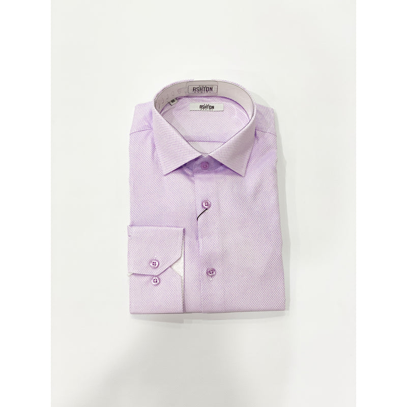 A&D Long Sleeve Dress Shirt Purple