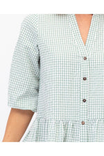 Kalli Gingham Dress Mint
