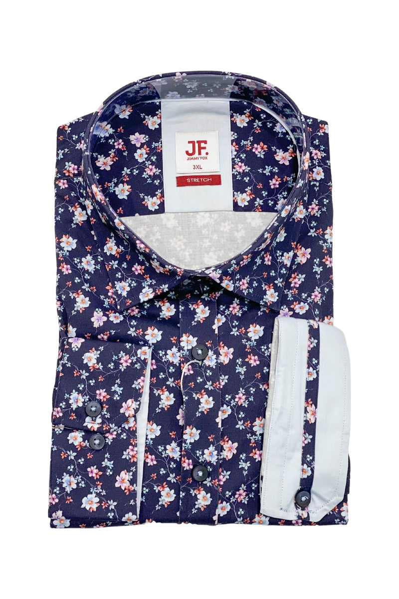 Jimmy Fox Shirt Navy Floral