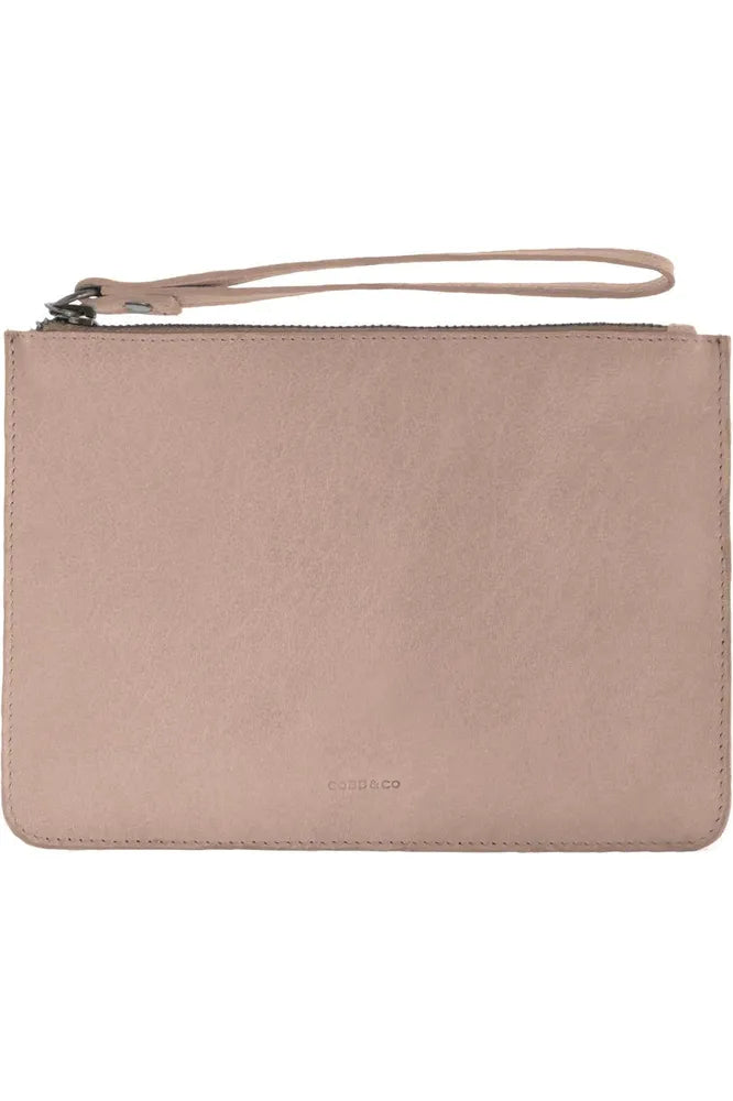 Mossman Leather Large Pouch Blush