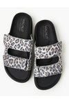 Mel Leather Slide Leopard